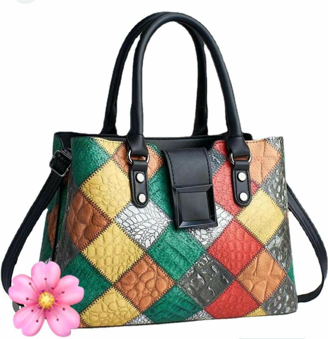Sac cabas patchwork coloré