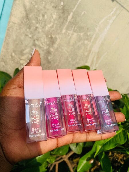 Gloss  Pink Key pailleté