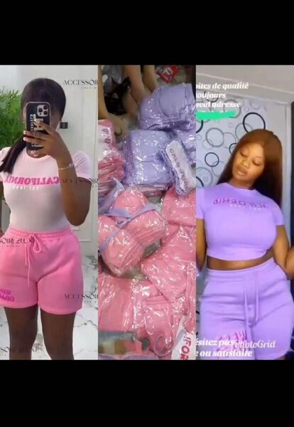 Ensemble T-shirt et Short Femme