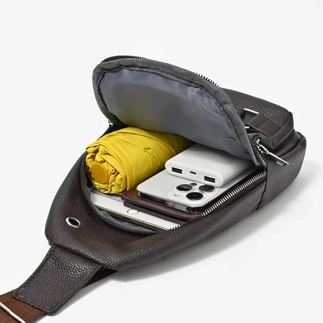 Sacoche bandoulière en cuir