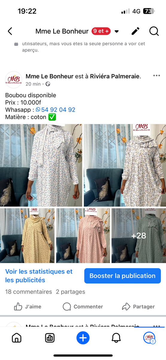 Boubou en Coton Imprimé