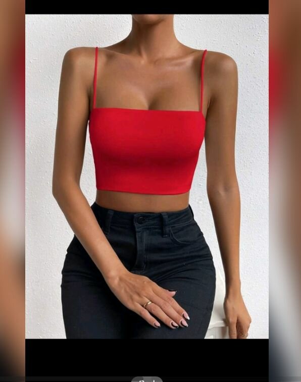 Crop top débardeur mince bras