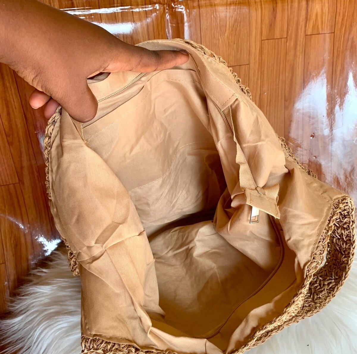 Straw Woven Tote Bag