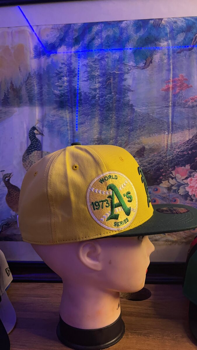 Casquette snapback jaune A's