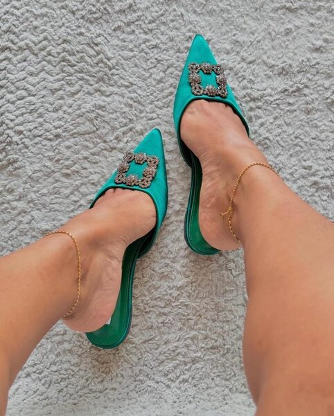 Ladies Flat half shoe