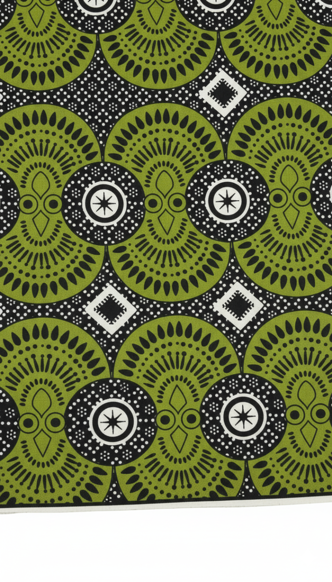 Tissu Wax Africain Vert