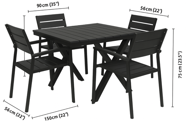 Ensemble de jardin moderne