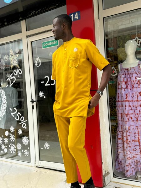 Tunique homme manche courte