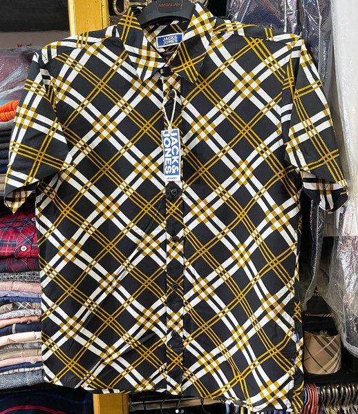 JACK & JONES Mens Casual PRINT SHIRT