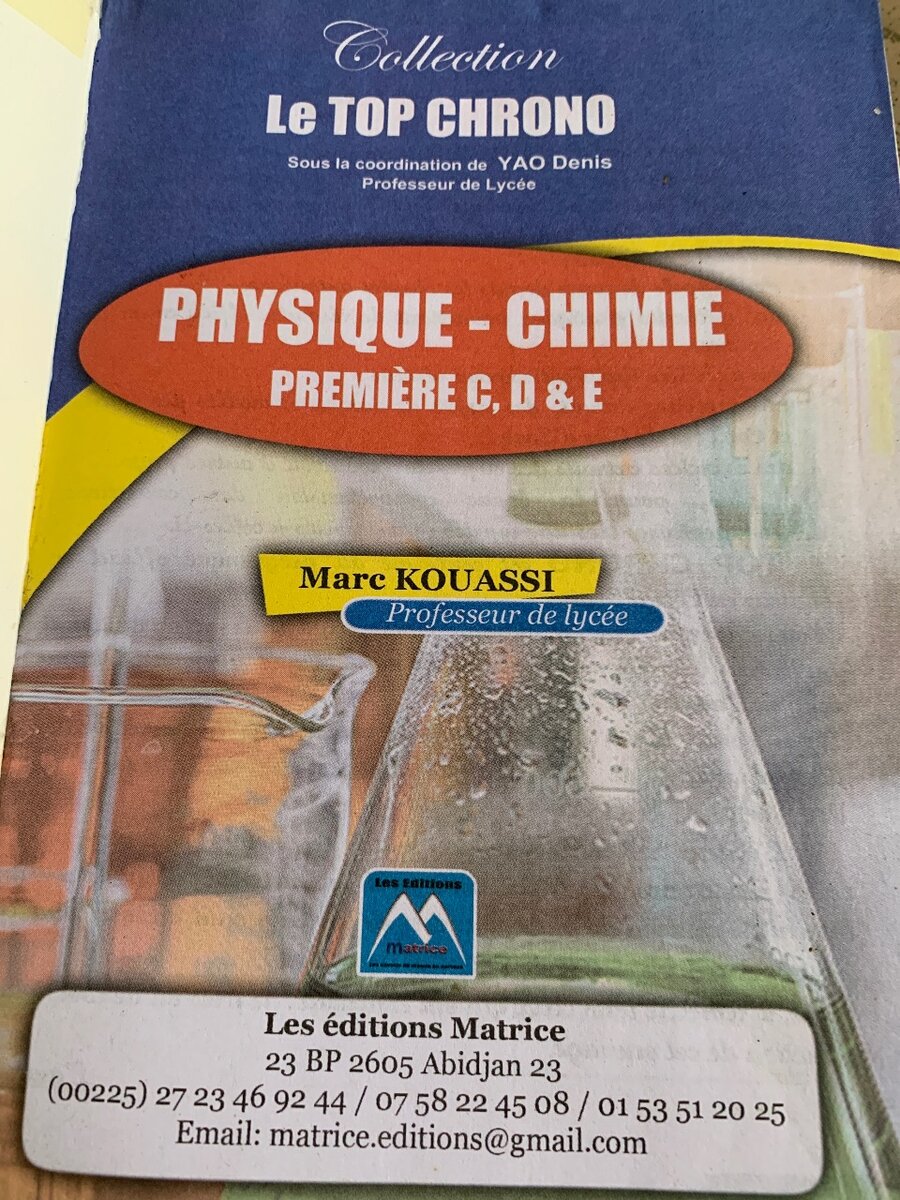 Annales Physique Chimie Lycée