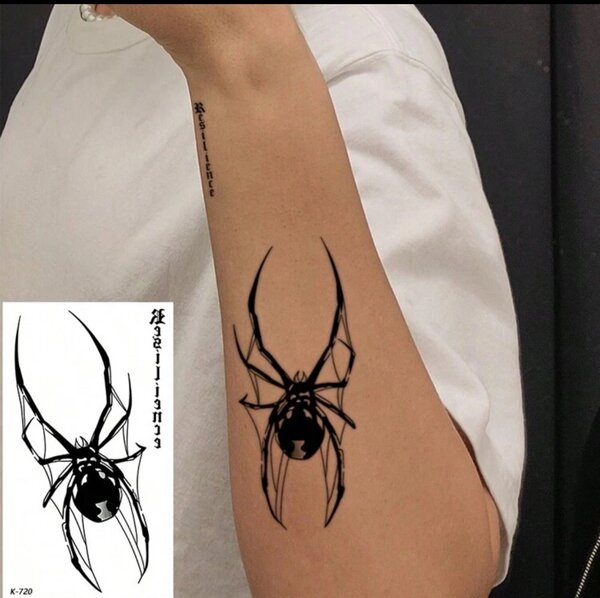 Tatouages Temporaires Papillon et Araignée