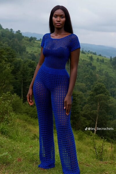 Combinaison en crochet tendance