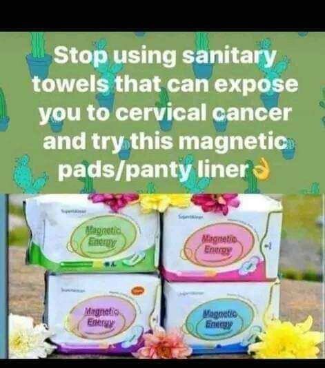 Longrich magnetic sanitary napkin pantiliners and pads
