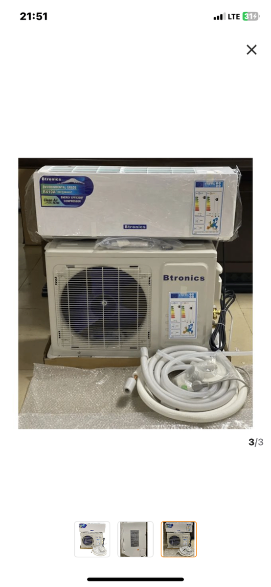 Air Conditioner 1.5HP AC Split - White