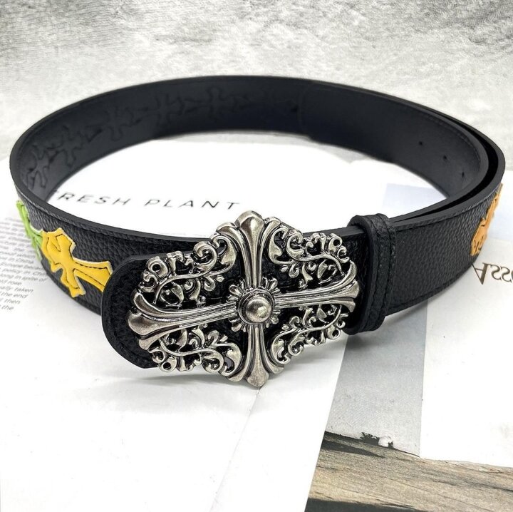 Ceinture homme cuir boucle décorative