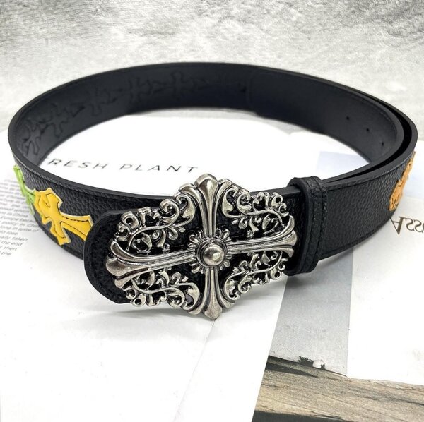 Ceinture homme cuir boucle décorative