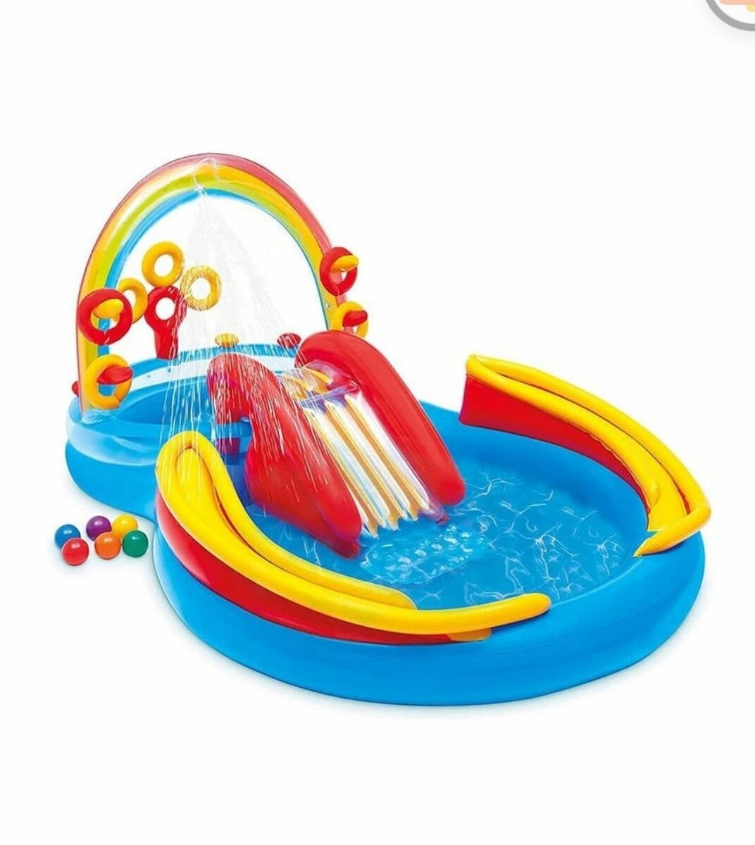 227L ARCOBALENO RAINBOW RING INFLATABLE SWIMMING POOL