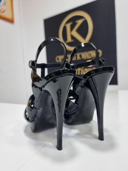 YSL Black Patent Leather Heels