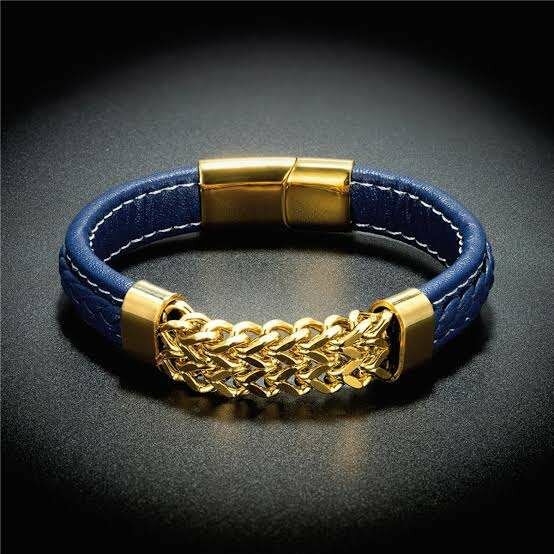 new men's Vintage leather bracelet