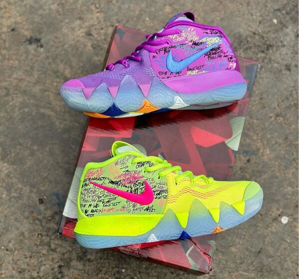 Baskets colorées pour sportifs