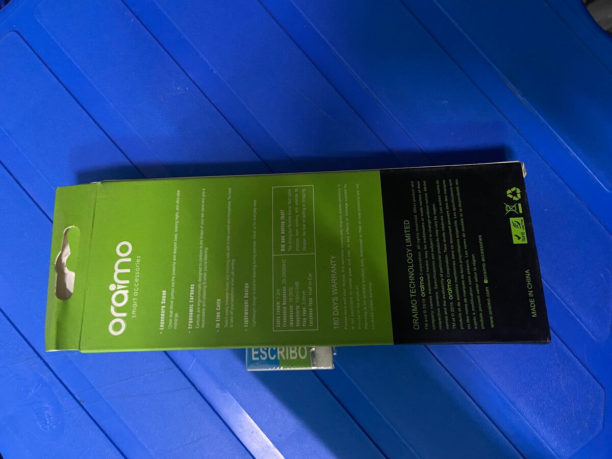 Écouteurs stéréo Oraimo