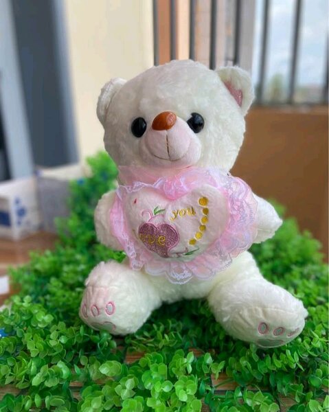 Peluches d'amour colorés