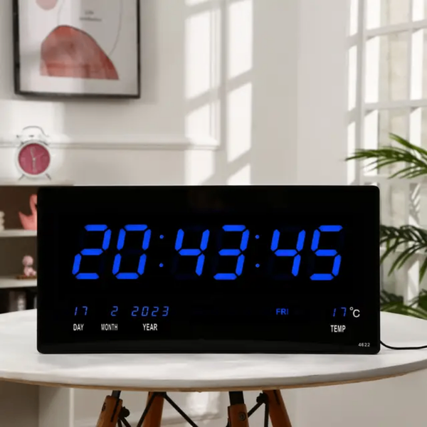 LED DIGITAL ALARM WALL CLOCK