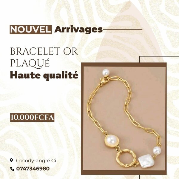 Bijoux de femme importé or plaque