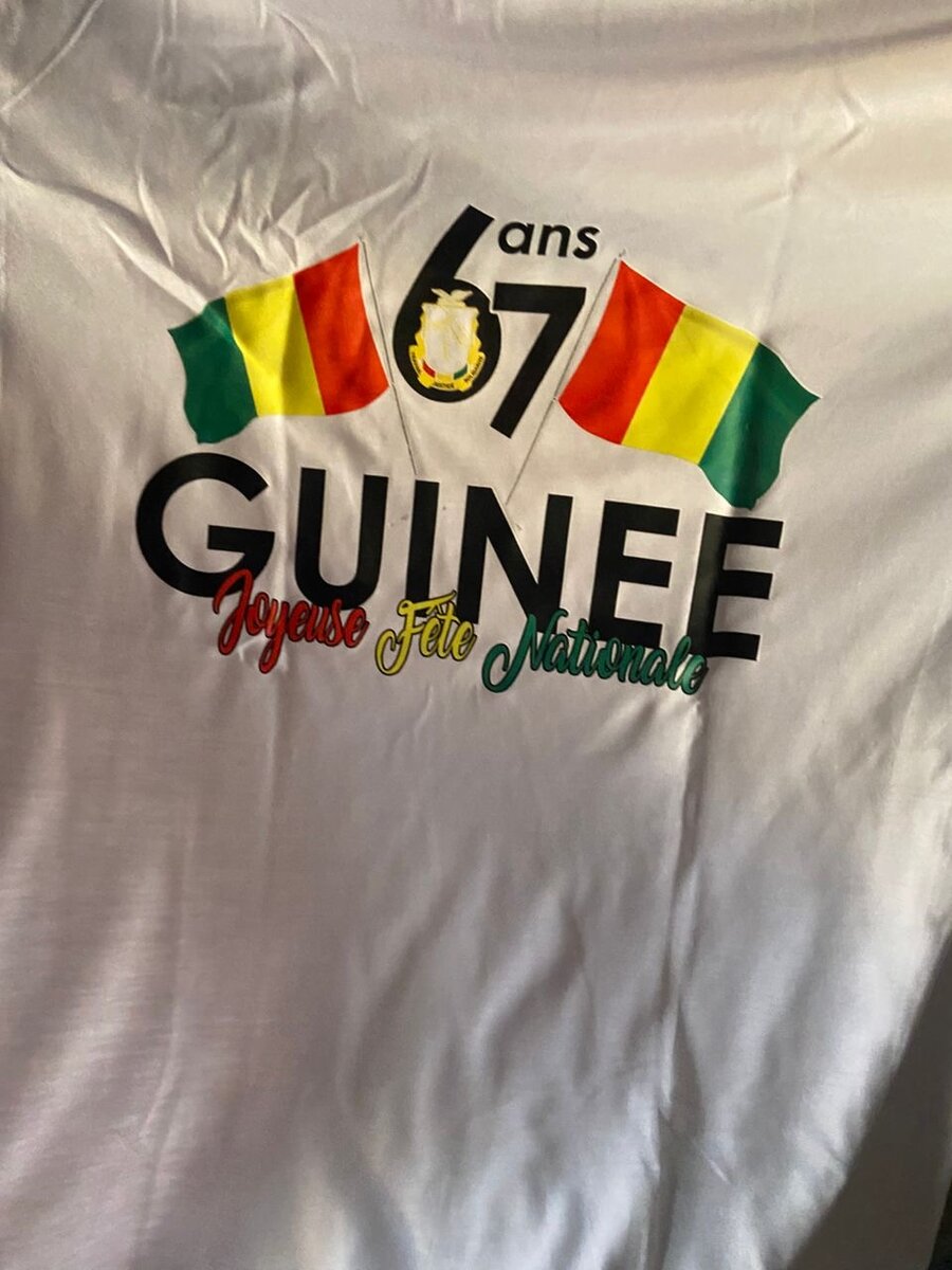 T-shirts célébration Guinée