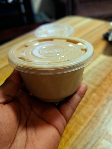 Le mini pot de pistache écrasé