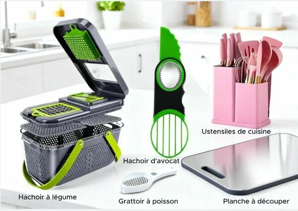 kit de cuisine multifonction
