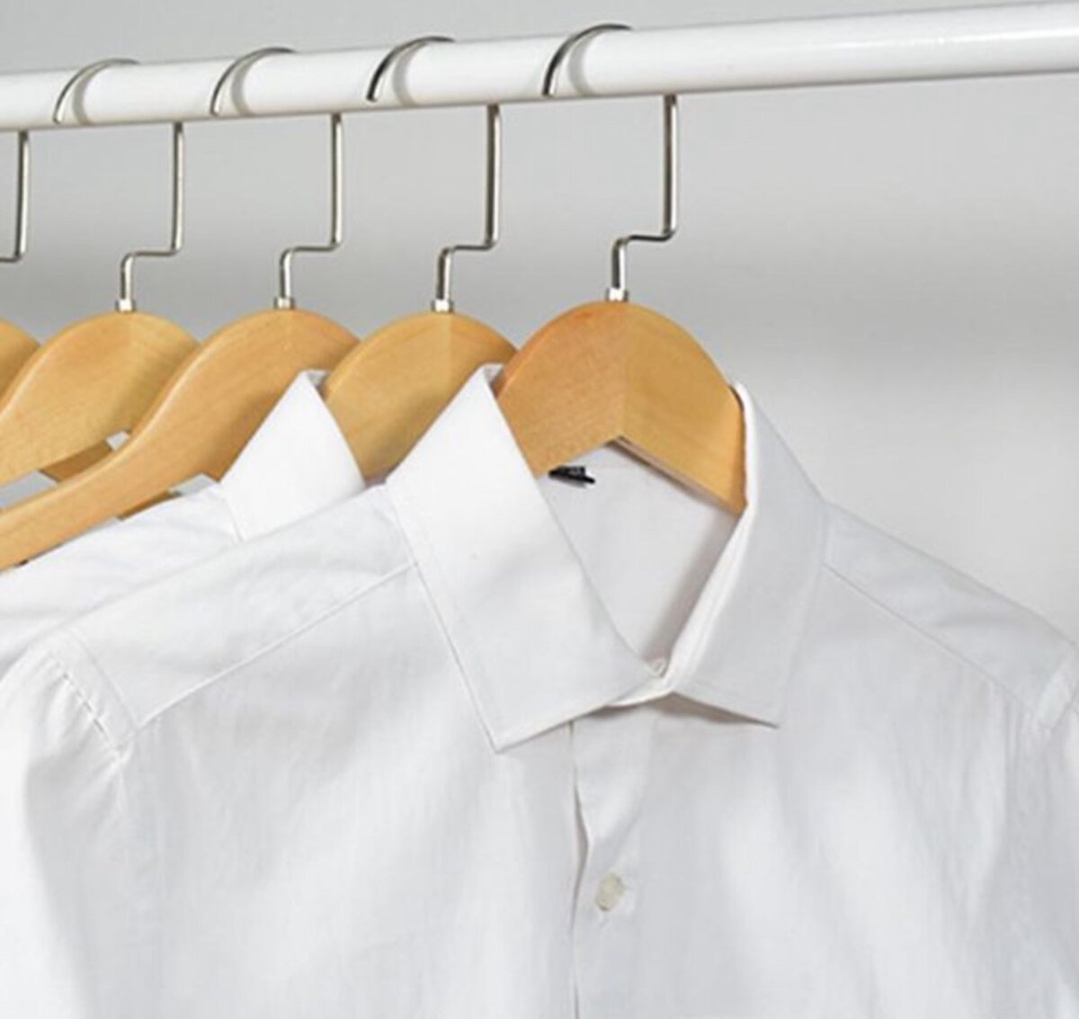 10 Pack Natural Heavy Duty Premium Wood Clothes Hangers