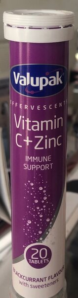 VALUPAK VITAMIN C + ZINC DISPERSIBLE