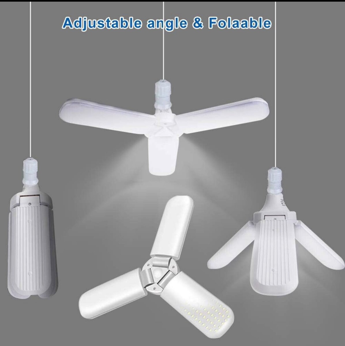 Ampoule Led Sous Forme De Ventilateur Très Puissant