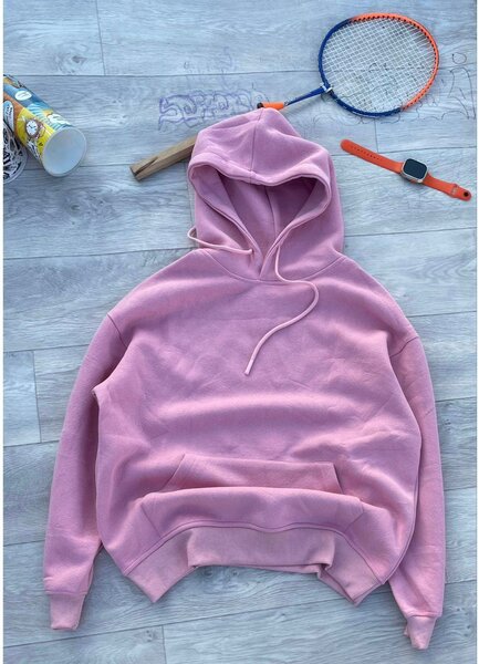 Sweat à Capuche Rose Doux