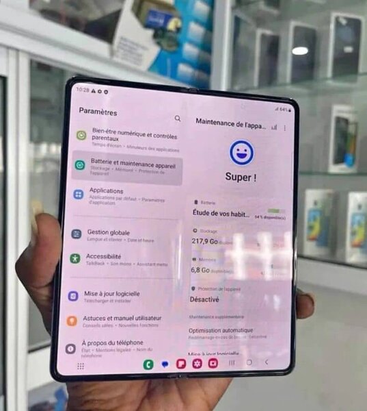 Smartphone pliable avancé