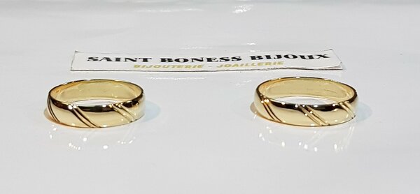 Alliance or jaune 18k