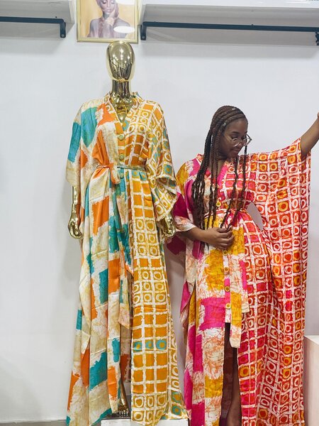 Robes longues en soie 