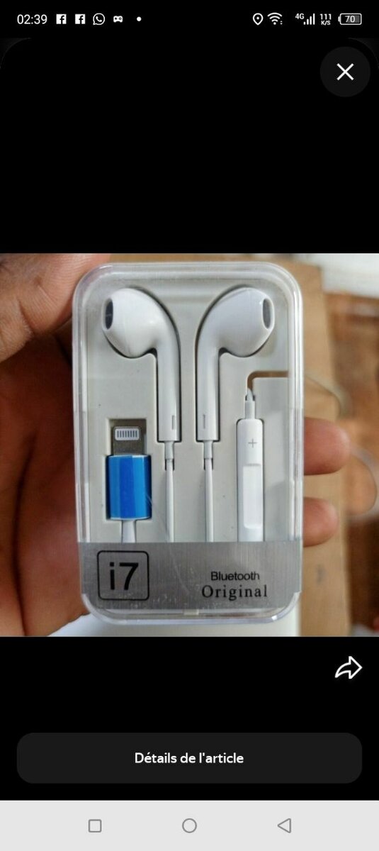 Écouteurs Bluetooth i7