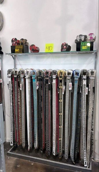 Ceintures strass colorées