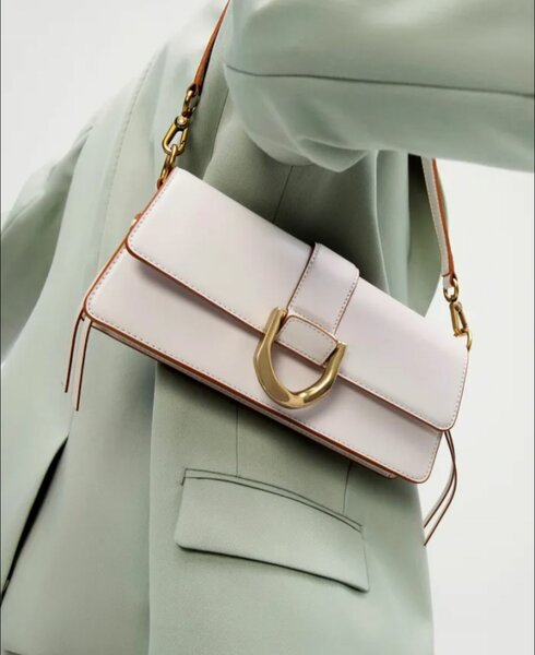 Sac à bandoulière Femme Luxe en Cuir Blanc