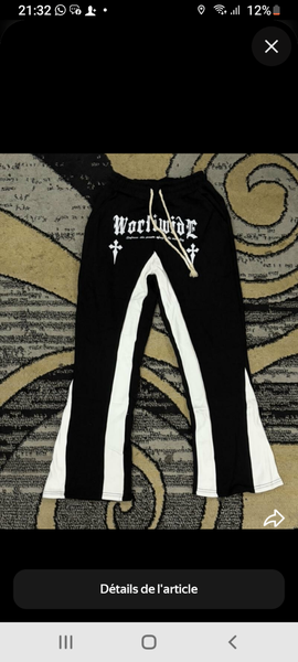 Pantalon jogger avec croix