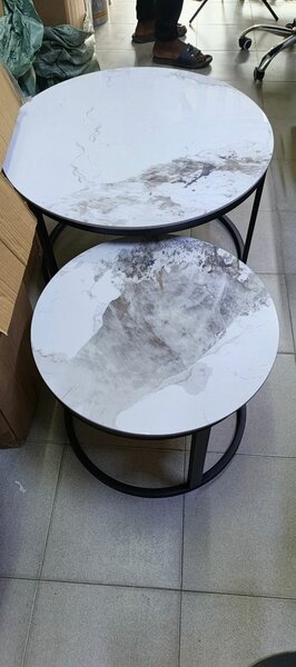 Tables gigognes marbre moderne