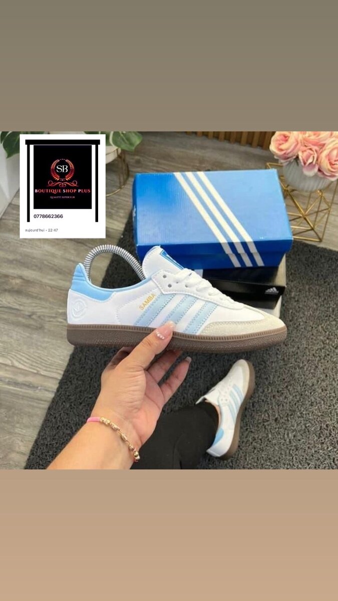 BASKET ADIDAS samba  AUTHENTIQUE AVEC SA BOÎTE