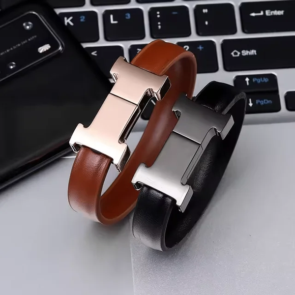 Bracelet cuir - câble chargeur BCC01