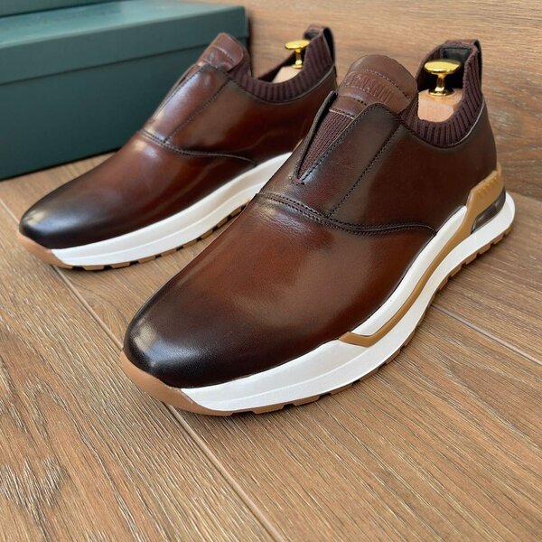 Sneakers en cuir élégant