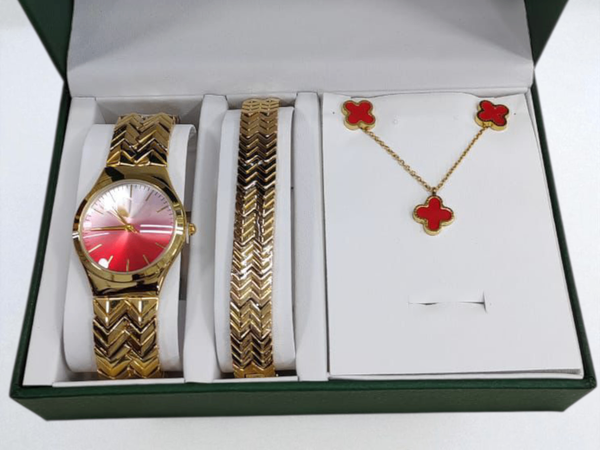 Ensemble montre et bijoux élégant
