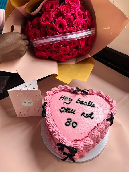 Bento cakes and roses