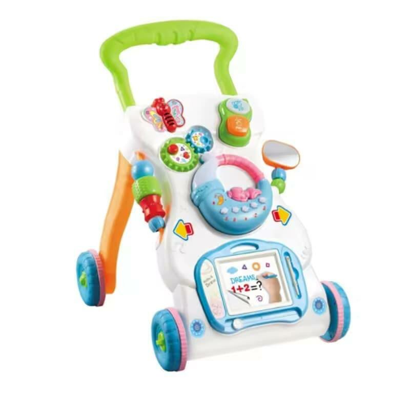 Trotteur musical pour bébé, chariot pour enfants, vitesse ré