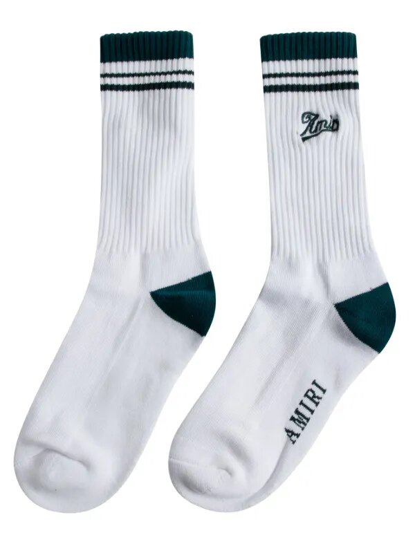 AMIRI intarsia-knit logo socks